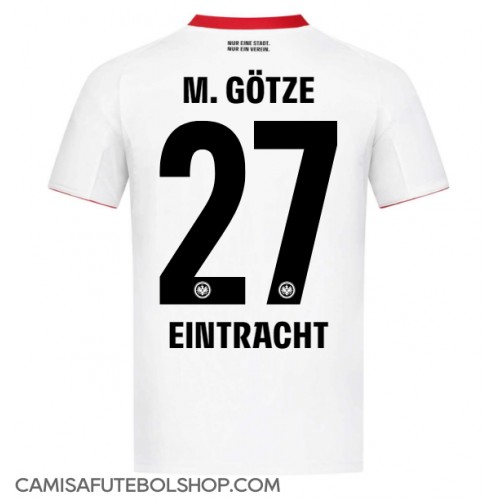 Camisa de time de futebol Eintracht Frankfurt Mario Gotze #27 Replicas 2º Equipamento 2025-26 Manga Curta